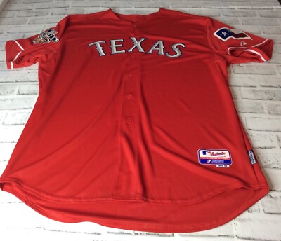 Texas Rangers Authentic Majestic Cool Base 2010 World Series Size 