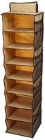 Organize It All Colours 8-shelf Shoe Bag With Side-pockets, Wheat Organize It All Colours 8-shelf Shoe Bag With Side-pockets, Wheat