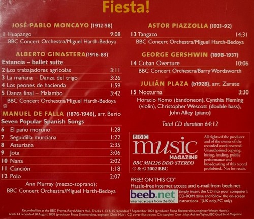 Ann Murray/BBC Concert Orchestra-Fiesta CD Album.2002 BBC Music BBC MM226. - Picture 2 of 4