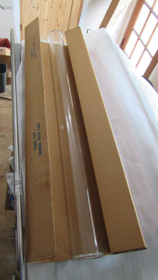 NOS O-I/Schott Kimax 6500-4000 Straight 4'' x 60'' Drainline Pipe Fitting Glass