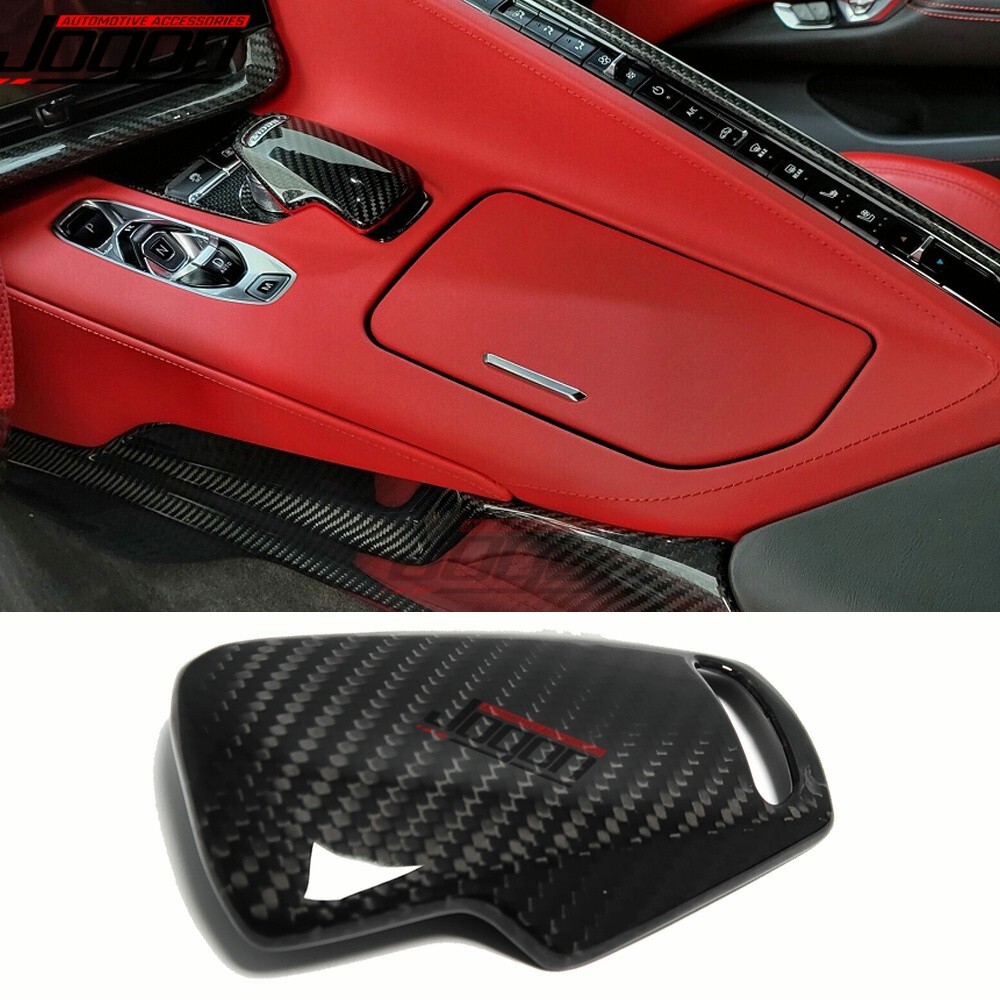 Carbon Fiber Steering Wheel Cover Trim For Corvette C8 2LT/3LT 2020-2023 – JOGON – 3-Button Version
