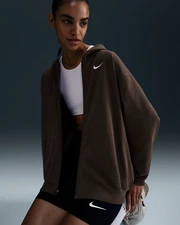 Nike Womens XL Sportswear Jersey Oversized Hooded Full Zip Jacket DM6415 237