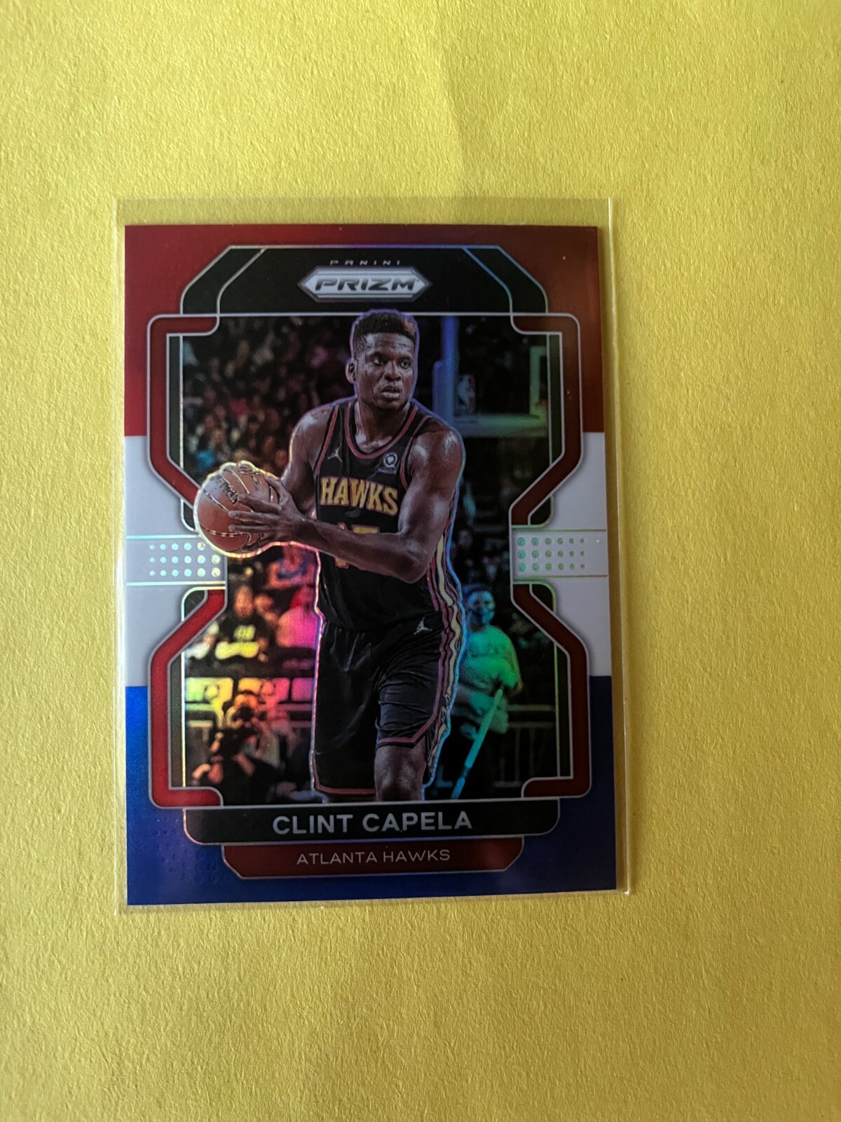 2021-22 Panini Prizm Clint Capela RED WHITE BLUE #187 Parallel 1