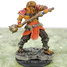 D&D Premium Miniatures W3 ~ DRAGONBORN FIGHTER Icons of the Realms miniature