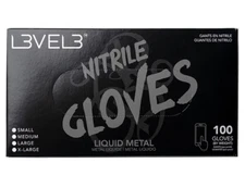 L3VEL3 Professional Nitrile Gloves 100 Pc | Liquid Metal