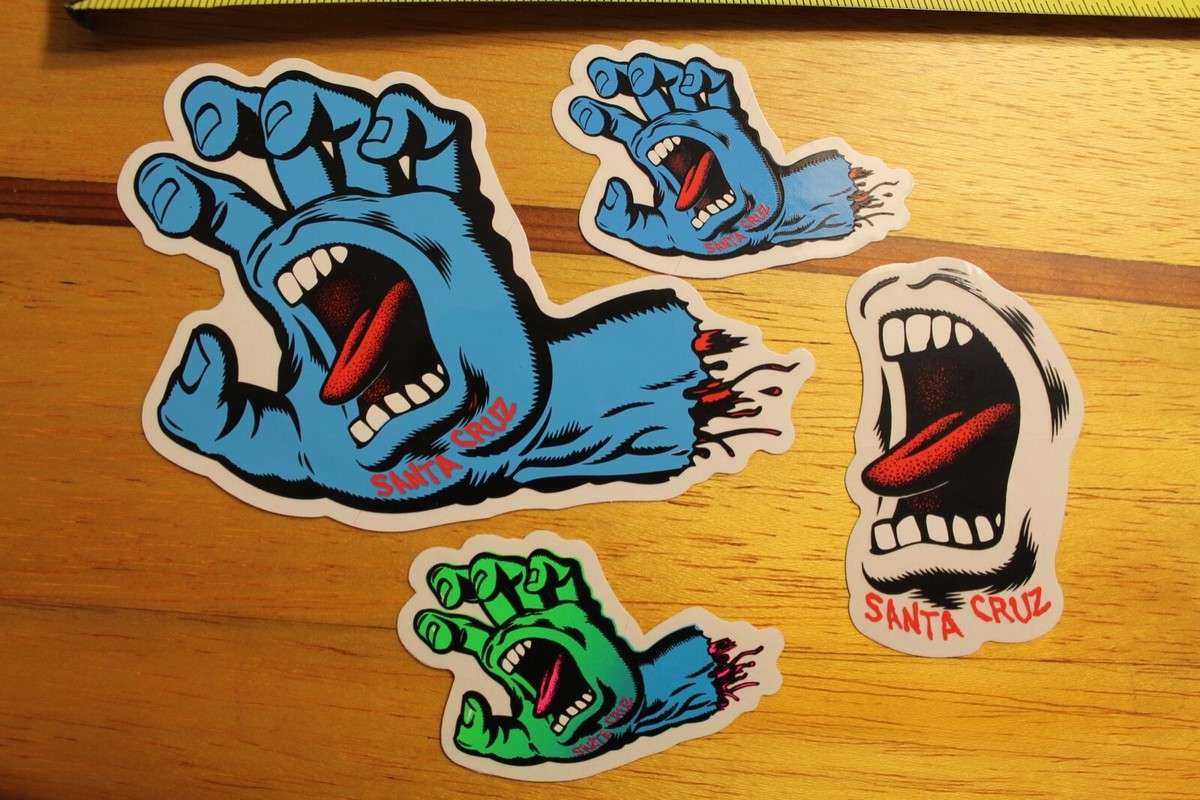 Santa Cruz Skateboards Screaming Hand Logo Skateboarding STICKER