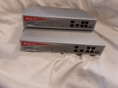 2 X DrayTek Vigor 2955 Dual WAN SSL VPN FOR PARTS / REPAIR - NO POWER ON TEST.