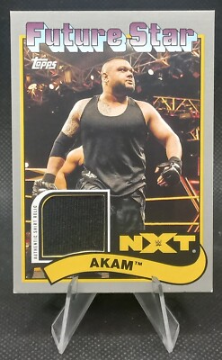 2018 Topps Heritage WWE - Shirt Relics #SR-AK - Akam /25 Patch