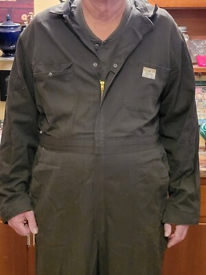 Vtg Penneys Big Mac Penn-Prest Dark Green Work Coverall Worksuit