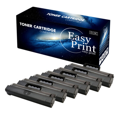 6PK Toner Cartridge for Samsung MLT D104 ML-1665K 1660K 1865W SCX-3200 SCX-3205