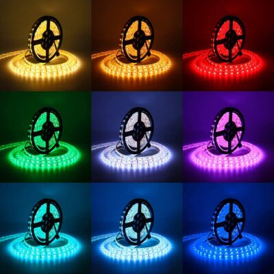 5M/10M Red/Blue/Green/RGB/RGBW 3528/5050 SMD LED Strip Light Tape Remote Adapter