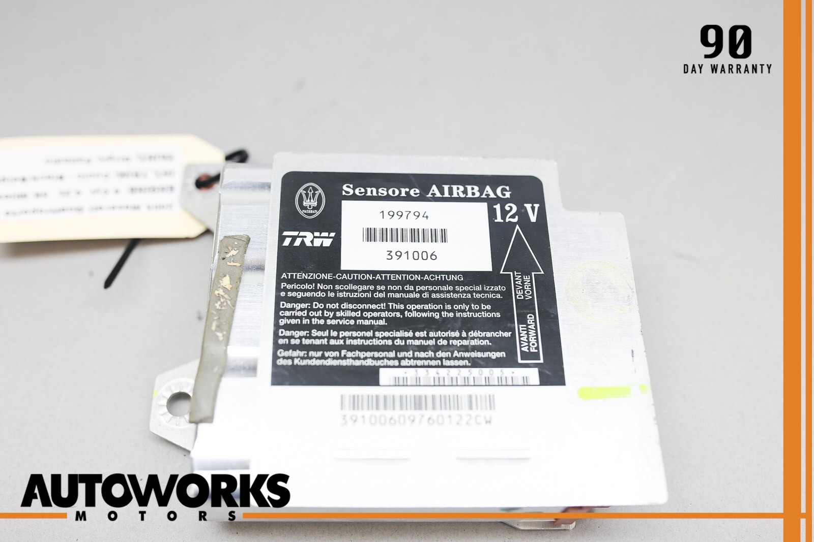 03-13 Maserati Quattroporte M139 199794 Control Module Unit 391006 OEM