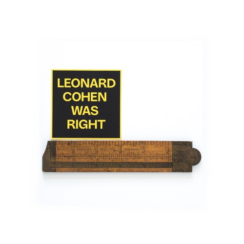 Leonard Cohen Was Right Sticker 3" Vinyl Matte Black Sticker Made in USA - Picture 2 of 3