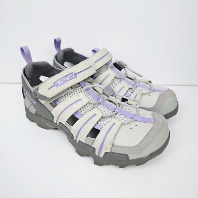 TEVA UK Taupe Grey Purple Trail Sandals Women's Vibram Walking Hiking  Shoes UK