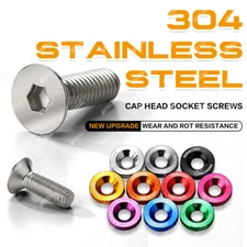 SKRACING JDM BILLET ALUMINUM FENDER BUMPER WASHER BOLT ENGINE BAY DRESS UP KIT