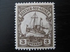 NEW GUINEA GERMAN COLONY Mi. #24 mint MNH Kaiser Yacht stamp! CV $2.40