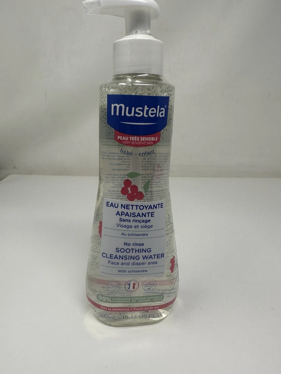 Mustela Bébé Eau Nettoyante Apaisante Visage et Siége 300 ml