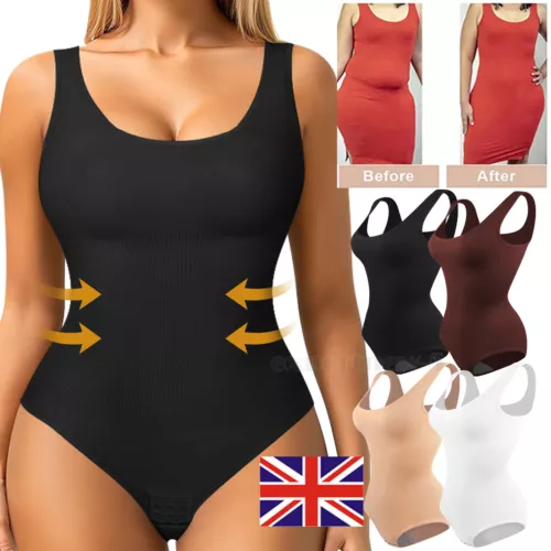 Women Seamless Full Body Shaper Shapewear Firm Tummy Control Slimming Bodysuit - Picture 1 of 28