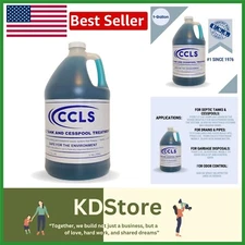 Eco-Friendly 1-Gallon Septic Tank Treatment - Organic Bacteria Enzyme Formula