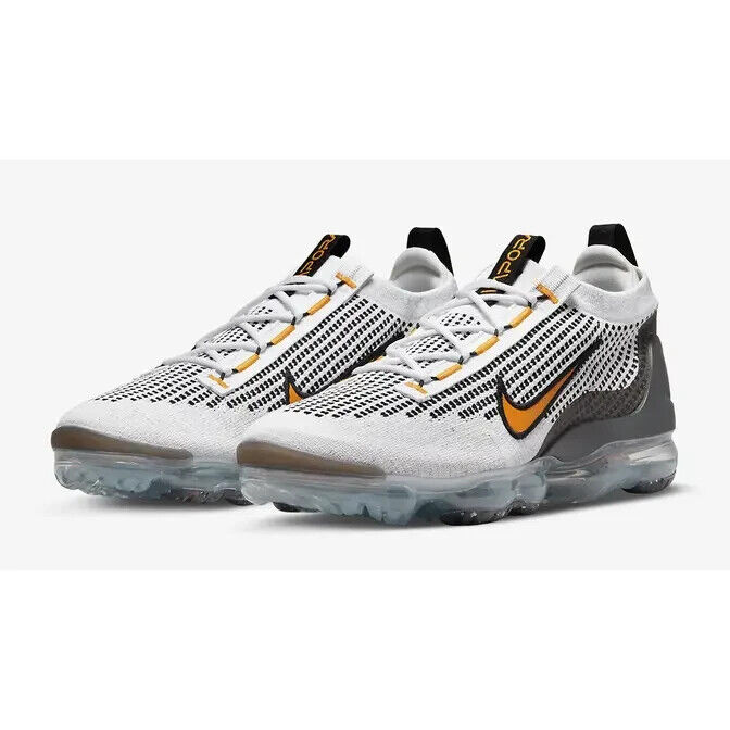 Nike Air VaporMax 2021 Flyknit New White-Orange Size 11.5 US Nike Air VaporMax 2021 Flyknit New White-Orange Size 11.5 US