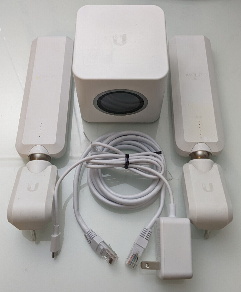Ubiquiti AmpliFi HD DualBand Mesh WiFi System Router + 2 MeshPoint Extenders 810354025556 eBay