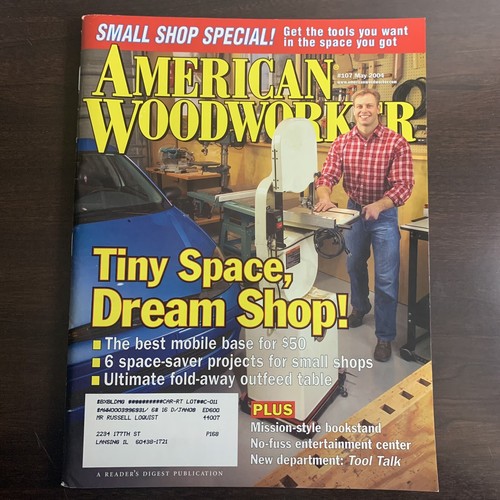 American Woodworker May 2004 Tiny Space, Dream Shop Issue 107 - Picture 3 of 4
