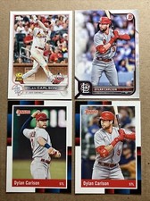 Dylan Carlson 2022 Topps Opening Day, Bowman & Donruss w/Photo Variation