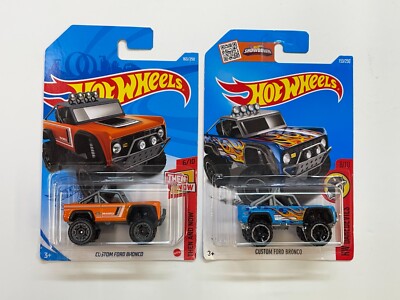 HOT WHEELS HW DAREDEVILS/THEN AND NOW CUSTOM FORD BRONCO LOT OF 2