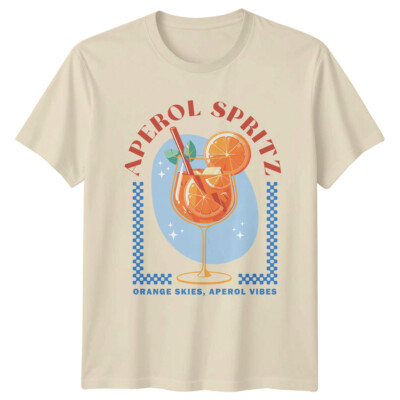 Aperol Spritz Cocktail Orange Skies Aperol Vibes Herren T-Shirt Damen Tee Grafik