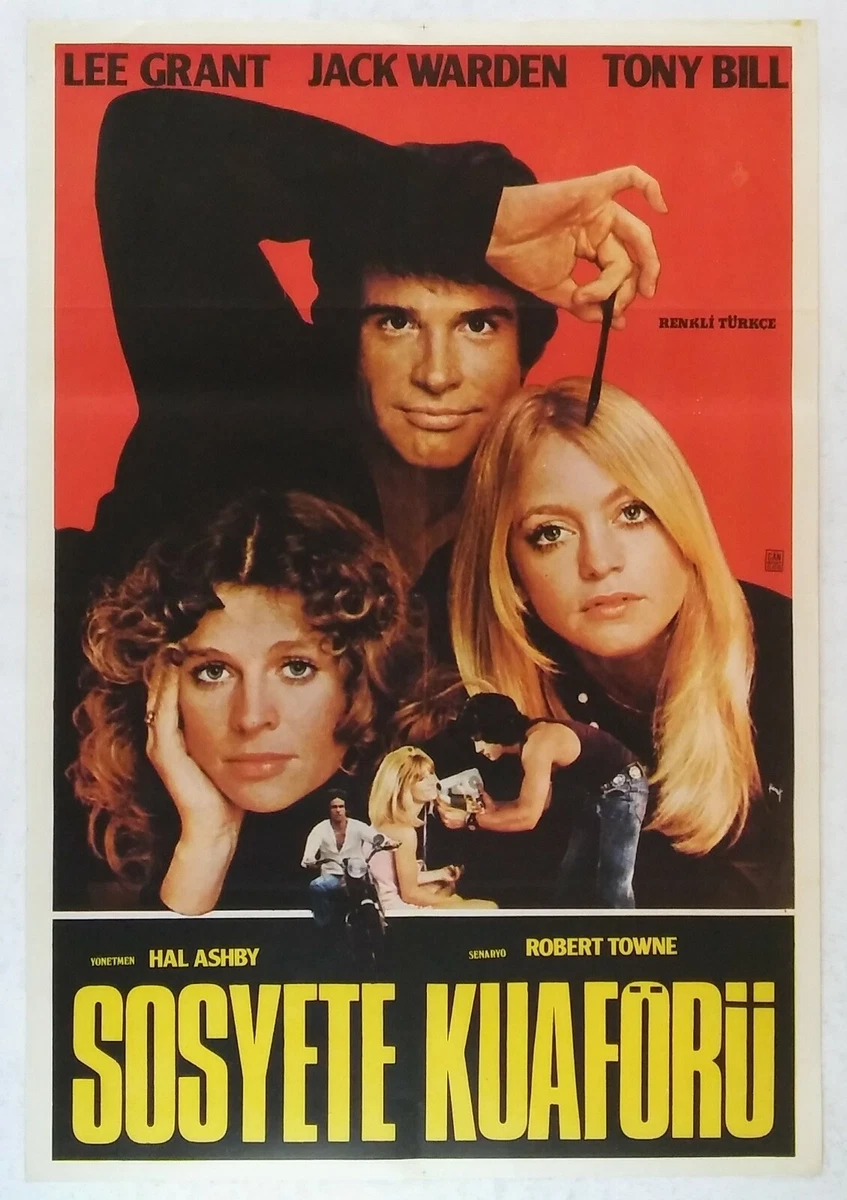 Shampoo 1975 Warren Beatty Julie Christie Carrie Fisher Vintage Movie Poster