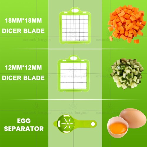 Vegetable Chopper,Food Choppers Onion Chopper Veggie Slicer Cutter Dicer Kitchen - Picture 3 of 12