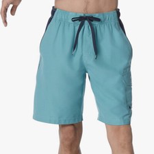 NWT Mens Speedo Swim Trunk Knee Length Marina Sport Volley Porcelain Size M