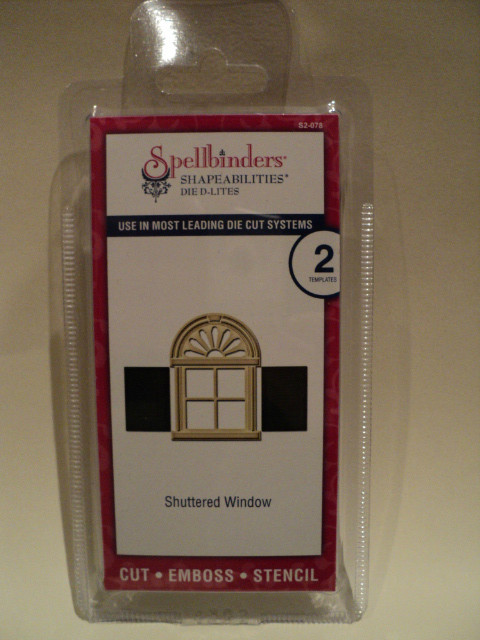 SPELLBINDERS SHAPEABILITIES DIE D-LITES SHUTTERED WINDOW (2 DIES) S2-078  BNIP