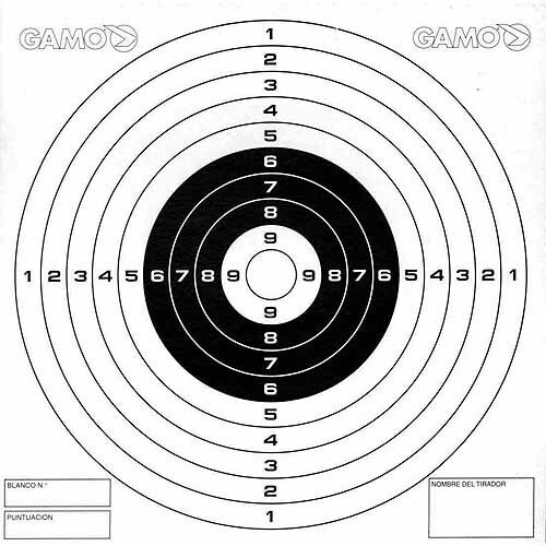 gamo airgun paper targets 5 5 x 5 5 100 ct ebay