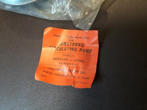 16305-25 ARMSTRONG BOMBA DE ACERO IMPULSOR RARO NUEVO NOS $109 - Imagen 3 de 3