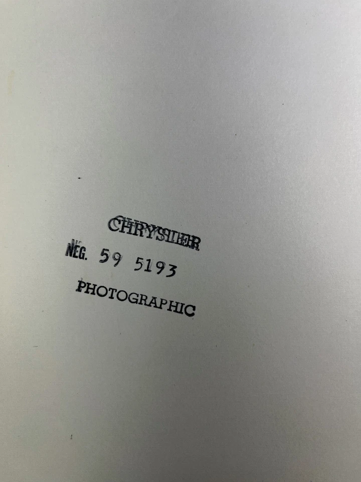1960 CHRYSLER Saratoga foto real 8 x 10 publicidade de imagem tirada de fábrica - Imagem 4 de 4