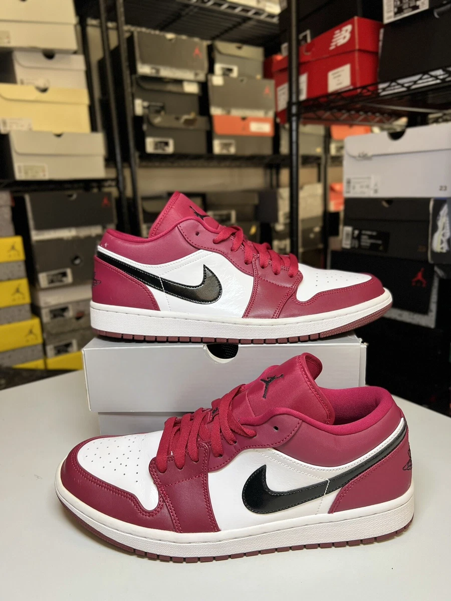 air jordan 1 low noble red black white