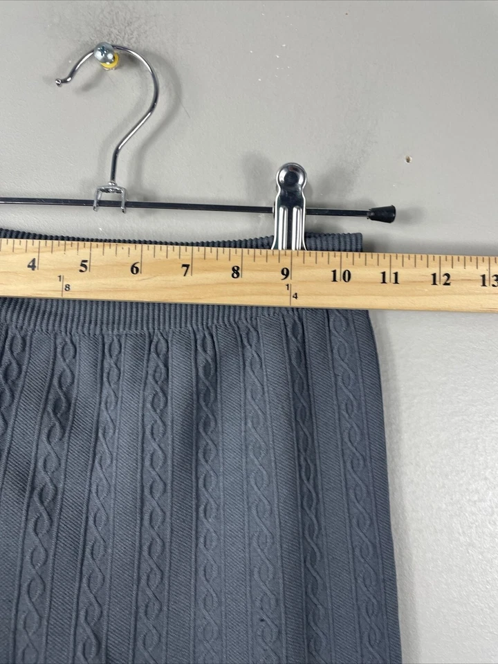 Legging Angie Mujer Pequeño Gris Tejido con Cable Cálido Foto 4 de 4