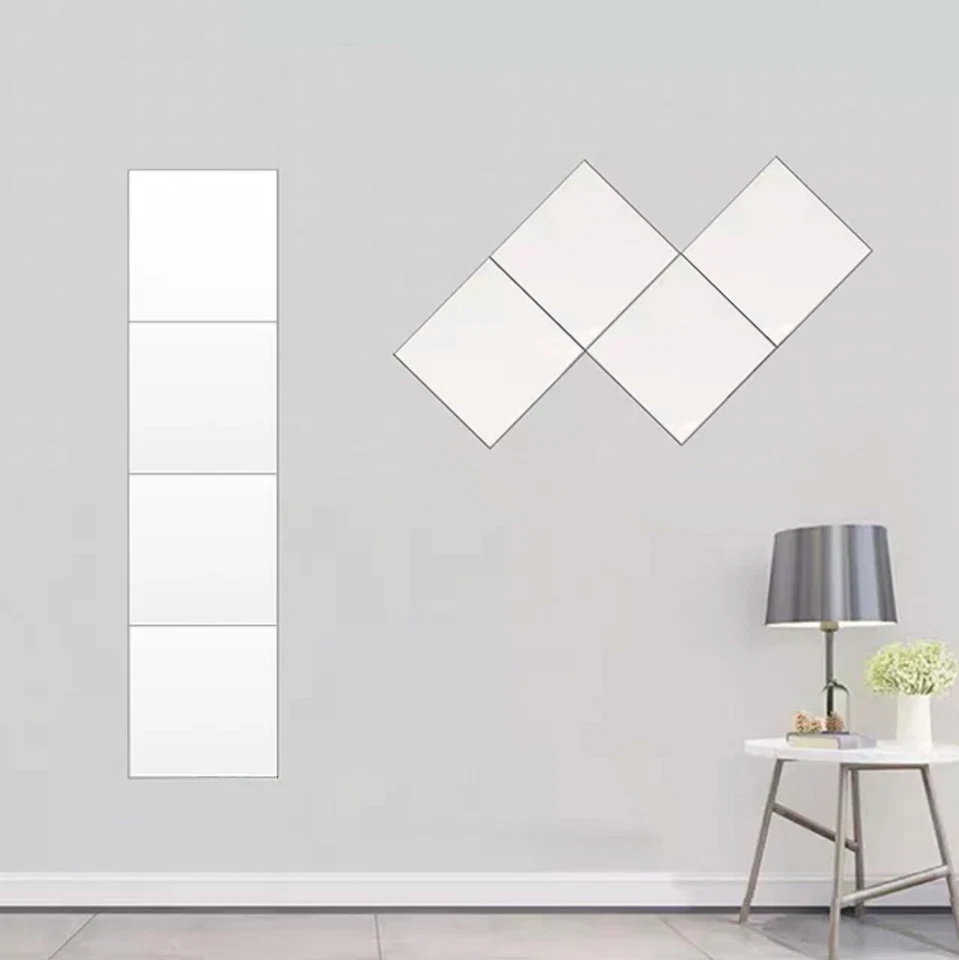 Spiegelfliesen Fliesenspiegel Wandspiegel Dekospiegel Set quadratisch Echtglas - Bild 4 von 4