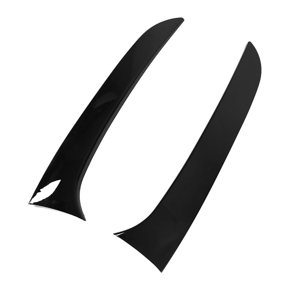 High Quality Glass Side Spoiler 1 Pair Lightweight Plastic 36*8cm Black