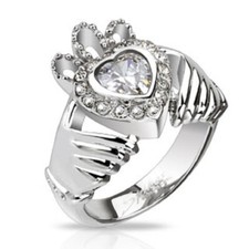 Claddagh Crown Heart Ring 604