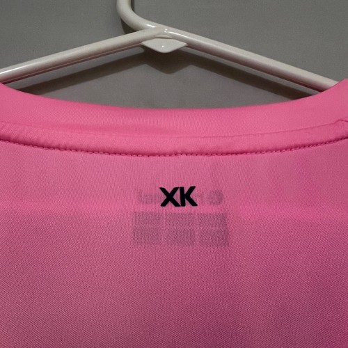 Hummel Core XK Mens 3XL Pink Long Sleeve Soccer Goalie Jersey Purple Vinyl Decal - Picture 10 of 13