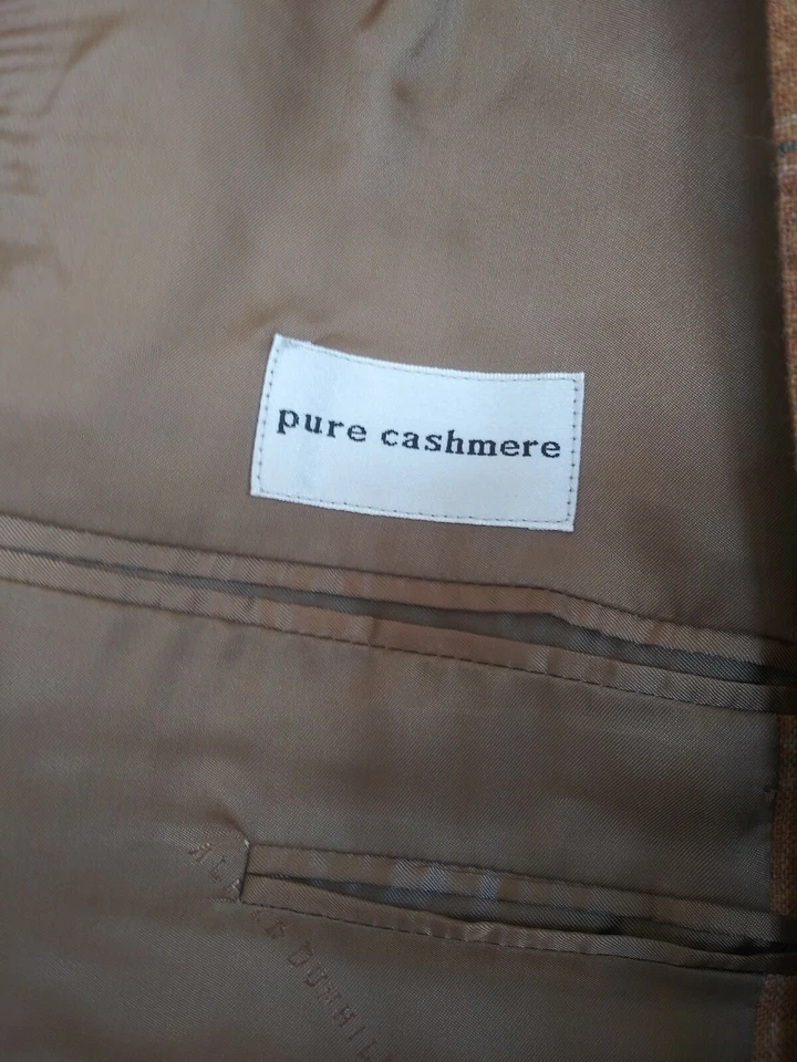 Alfred Dunhill современный мужской клетку 3Btn кашемир блейзер SZ 42R спортивное пальто Италии - Изображение 4 из 4