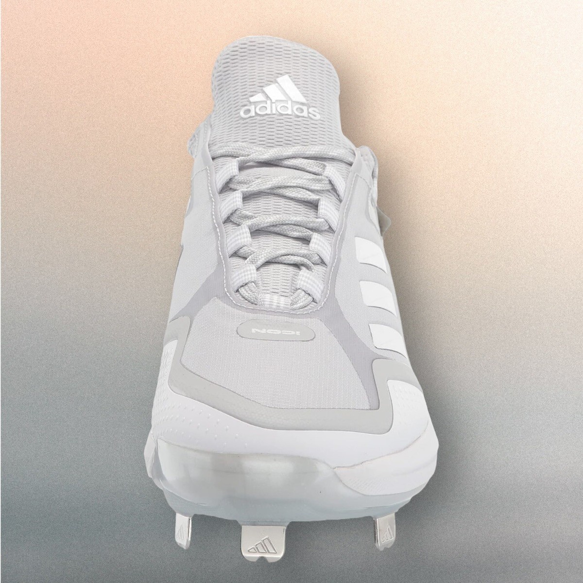 adidas men Icon 7 Boost Baseball Cleats Size 14. Grey/White  display picture 1
