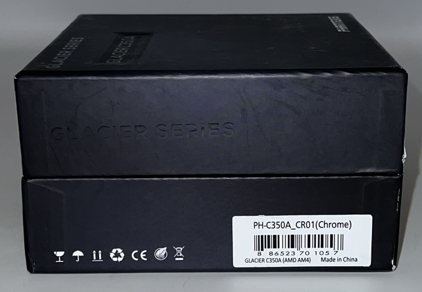 Phanteks Glacier C350I CPU Water Block Acrylic Cover RGB LED - Chrome