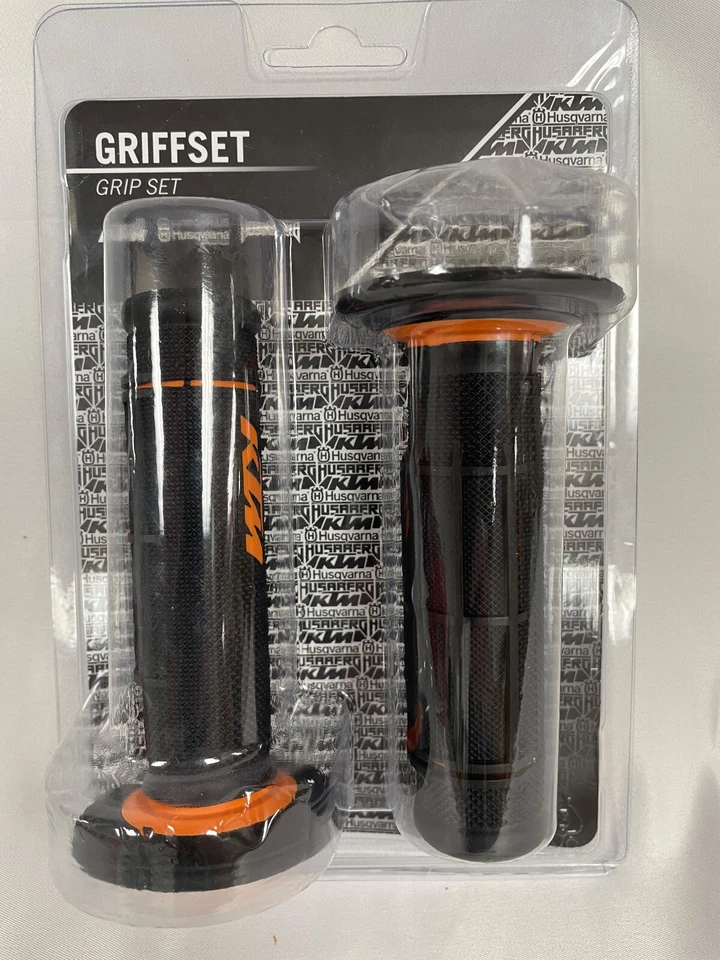 OE KTM Black Orange Dual Compound Open-End Grips 2008-2015 65 SXS 63002021200 - Image 4 of 4