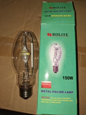 Metal Halide Lamp Medium Base (E27)  5000K 150W ED17  (6 Pack)