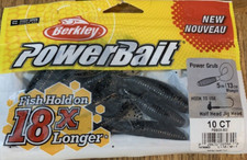 Berkley PowerBait #PBBG5-BG 5" Power Grub Bluegill-1pk of 10pcs-New-SHIPS N 24HR