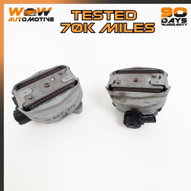 04-13 BENTLEY CONTINENTAL GT FLYING SPUR FRONT LEFT RIGHT ENGINE MOUNT KIT OEM  