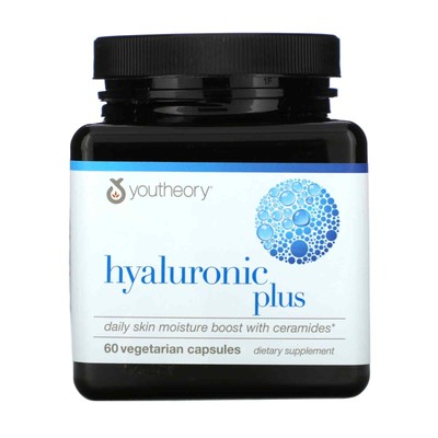 2 X Youtheory, Hyaluronic Plus, 60 Vegetarian Capsules